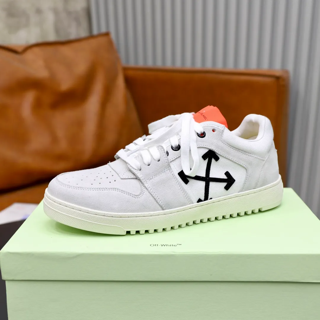 Men's shoes: 462💰💶【off-white】👫 Original one-to-one replica, high-end quality🥳The latest model has not been listed on the official website yet, the top version. Fabric: Imported original leather splicing Lining: Imported breathable mesh Outsole: Original rubber soft, light and wear-resistant Outsole Male 38-44 (customized for 45 and 46)